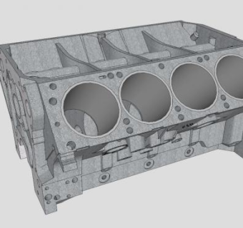 涡轮增压电机SU模型_su模型下载 草图大师模型_SKP模型