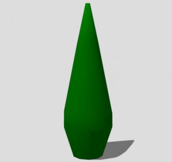 简易塔型树木SU模型下载_sketchup草图大师SKP模型