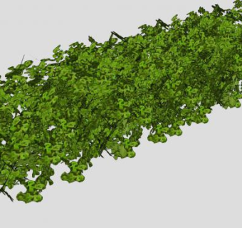 灌木密植生篱SU模型下载_sketchup草图大师SKP模型