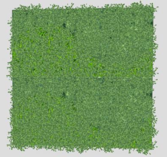 垂直线艺术植物墙SU模型下载_sketchup草图大师SKP模型