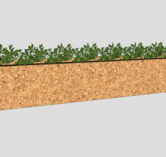 酒吧植物灌木盆景设计SU模型下载_sketchup草图大师SKP模型