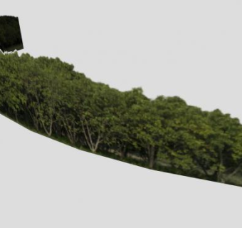 自然森林建筑背景SU模型下载_sketchup草图大师SKP模型