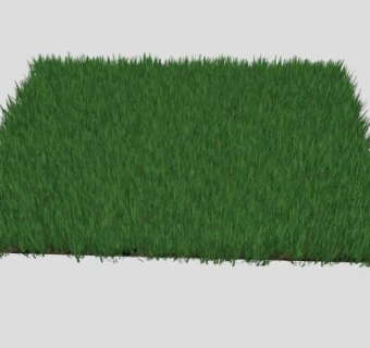 方形青草地SU模型下载_sketchup草图大师SKP模型