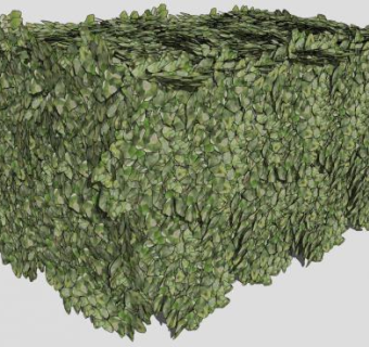 方形灌木树篱SU模型下载_sketchup草图大师SKP模型