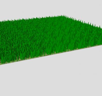 绿色草地SU模型下载_sketchup草图大师SKP模型
