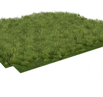 一片草地SU模型下载_sketchup草图大师SKP模型