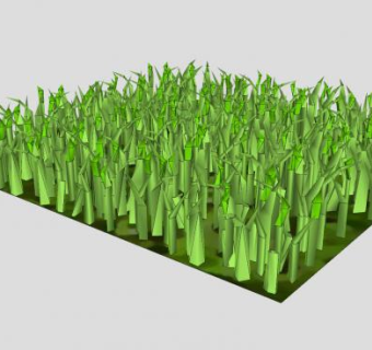 3D立体草地SU模型下载_sketchup草图大师SKP模型