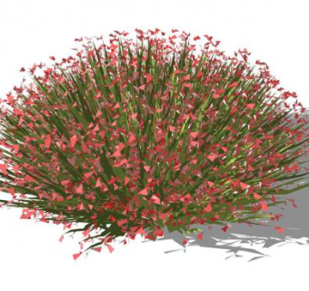 简易灌木花丛SU模型下载_sketchup草图大师SKP模型