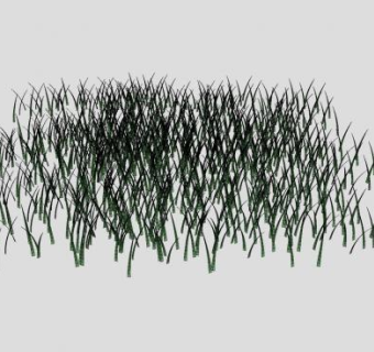 简易小草植物SU模型下载_sketchup草图大师SKP模型