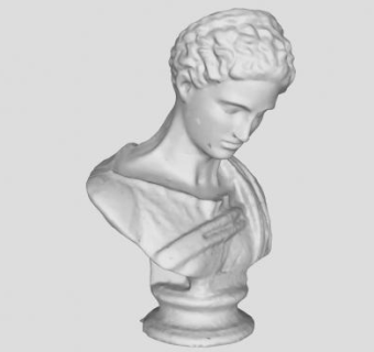 维纳斯人头像雕塑艺术品SU模型下载_sketchup草图大师SKP模型