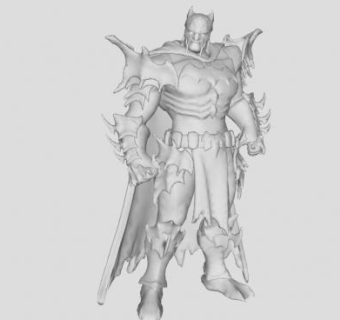 游戏人物建模SU模型下载_sketchup草图大师SKP模型