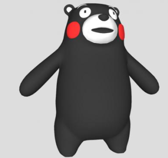 熊本熊SU模型下载_sketchup草图大师SKP模型
