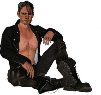 欧洲时尚肌肉男子SU模型下载_sketchup草图大师SKP模型