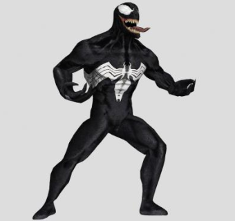 毒液人物SU模型下载_sketchup草图大师SKP模型