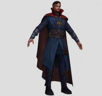 奇异博士人物SU模型下载_sketchup草图大师SKP模型