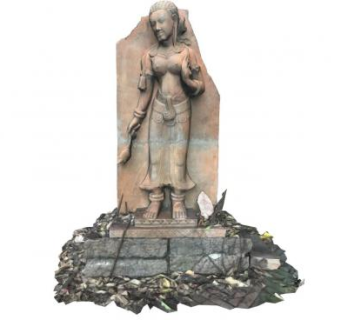 欧洲人物石雕塑SU模型下载_sketchup草图大师SKP模型