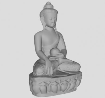 东南亚佛像雕像SU模型下载_sketchup草图大师SKP模型