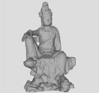 缅甸菩萨雕塑SU模型下载_sketchup草图大师SKP模型