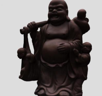 如来佛祖雕像雕塑SU模型下载_sketchup草图大师SKP模型