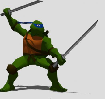 忍者神龟里奥SU模型下载_sketchup草图大师SKP模型