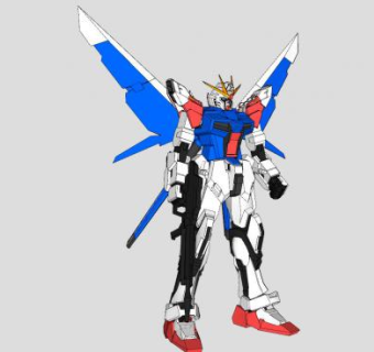 高达敢达机器人玩具sketchup模型下载_sketchup草图大师SKP模型