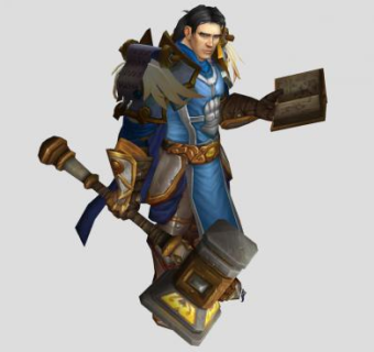 拿大锤的游戏男性人物SU模型下载_sketchup草图大师SKP模型