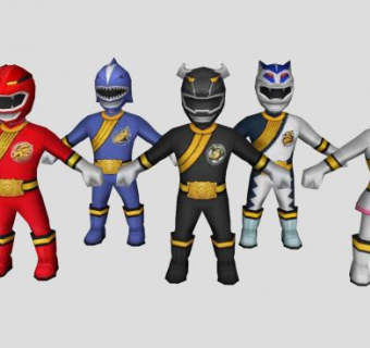 百兽战队牙吠连者SU模型下载_sketchup草图大师SKP模型