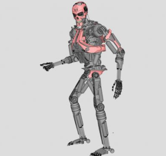 终结者液态金属机器人SU模型下载_sketchup草图大师SKP模型