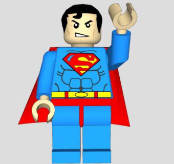 男英雄玩具超人SU模型下载_sketchup草图大师SKP模型