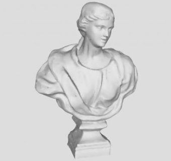 石膏人物头像雕像雕塑SU模型下载_sketchup草图大师SKP模型