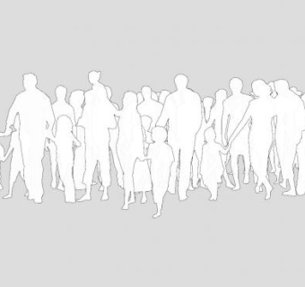 灰晕人物SU模型下载_sketchup草图大师SKP模型
