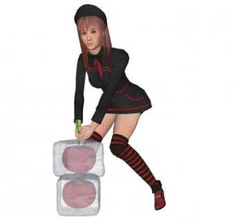 制服美女SU模型下载_sketchup草图大师SKP模型