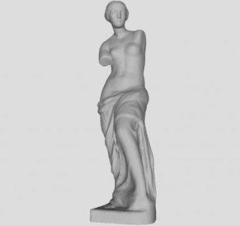 欧式断臂女人雕塑工艺品SU模型下载_sketchup草图大师SKP模型