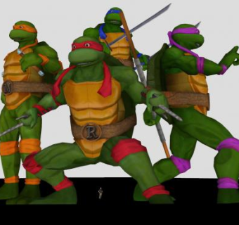 忍者神龟人物sketchup模型下载_sketchup草图大师SKP模型