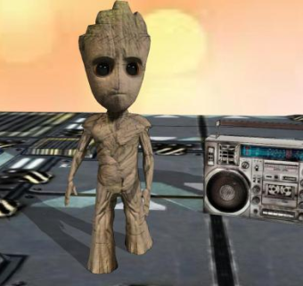 超级英雄格鲁特SU模型下载_sketchup草图大师SKP模型