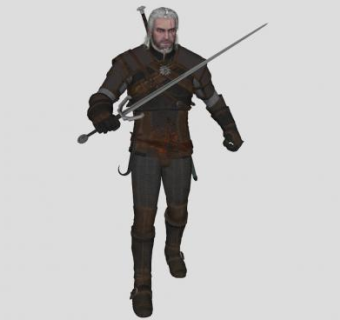 猎人卡通人物SU模型下载_sketchup草图大师SKP模型