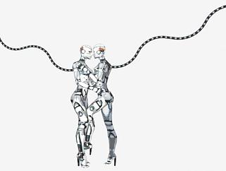 <em>未来</em>人造人机器人SU模型下载_sketchup草图大师SKP模型