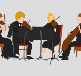 2D演奏家拉小提琴的人SU模型下载_sketchup草图大师SKP模型