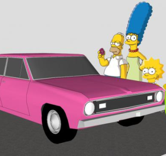 辛普森一家SU模型下载_sketchup草图大师SKP模型