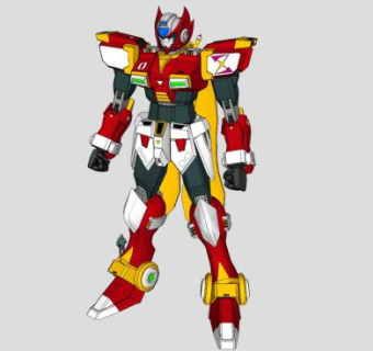 高达敢达勇士机器人SU模型下载_sketchup草图大师SKP模型