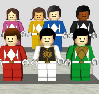 玩偶玩具人物SU模型下载_sketchup草图大师SKP模型