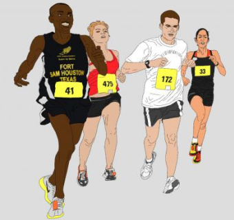 2D赛跑运动员SU模型下载_sketchup草图大师SKP模型