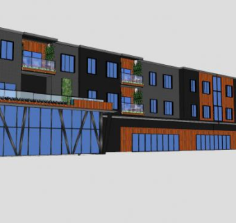 现代建筑住宅sketchup模型下载_sketchup草图大师SKP模型