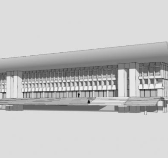 柏林建筑德国共和国宫SU模型下载_sketchup草图大师SKP模型