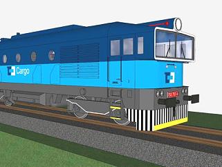 火车头的SKP模型设计_su模型下载 草图大师模型_SKP模型