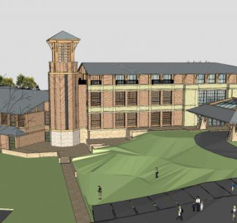 高尔夫俱乐部SU模型下载_sketchup草图大师SKP模型