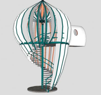 欧式景观塔SU模型下载_sketchup草图大师SKP模型