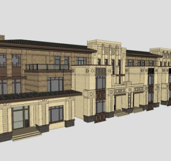 赖特草原风格别墅SU模型下载_sketchup草图大师SKP模型