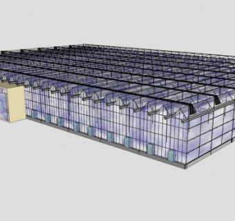 温室大棚SU模型下载_sketchup草图大师SKP模型