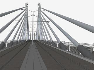 跨海大桥桥梁<em>SU模型</em>下载_sketchup草图大师SKP模型